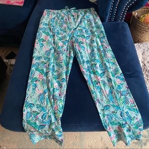 Lilly Pulitzer Mens Pajama Bottoms - Barking Up the Palm Tree